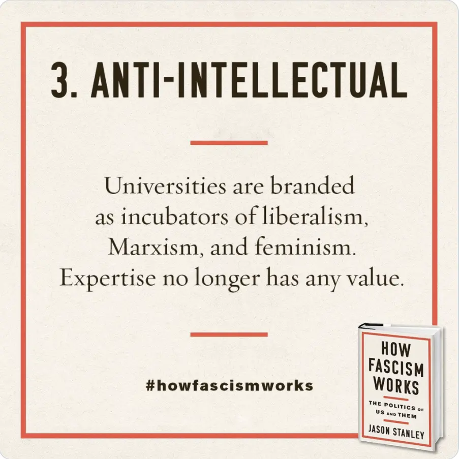 How Facism Works - Day 3 - Anti-Intellectual